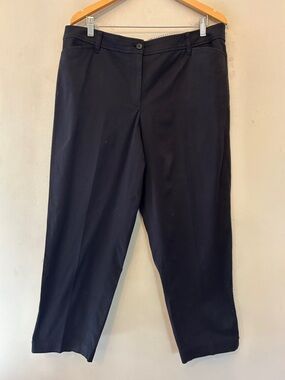 Talbots black Curvy Cropped pants Size 14 EUC